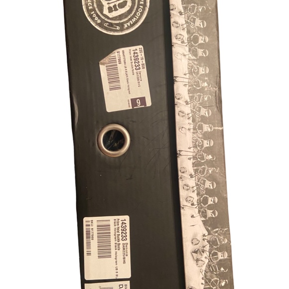 DEMONIA BOOTS DAMNED 225 BLACK HOLOGRAM KNEE HIGH MID-CALF PLATFORM BOOTS SIZE 8 - Picture 8 of 8